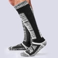 thumbnail image 3 of YAZI  2 Pairs Knee High Merino Wool Socks Cushioned Thermal Warm Skiing Socks for Men And Women Size 6-12, 3 of 9