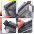 thumbnail image 3 of Estuches de malla transparente para lápices, paquete de 3 bolsas organizadoras multifuncionales para artículos de papelería, maquillaje y artículos esenciales de viaje, 3 of 5