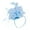 Sky-blue, variant on Shisuyan Fascinator Hat Flower Fascinator Headband Tea Party Hat Prom Banquet Headpiece