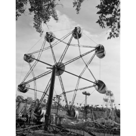 Worlds Fair Ferris Wheel - Country fair with ferris wheel Canvas Art - (24 x 36)