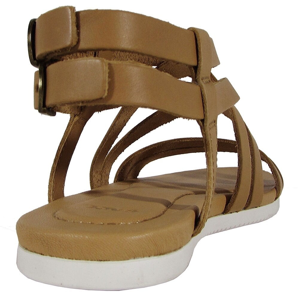 TEVA AVALINA CROSSOVER LEATHER TAN COLOR WOMENS SANDALS SIZE 8 US