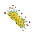 thumbnail image 2 of Billuyoard Calcomanías autoadhesivas extraíbles de flores de arte de autoensamblaje de puerta de personalidad pegatinas de pared de cocina Decoración del hogar tipo2/30x60cm, 2 of 6