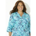 thumbnail image 4 of Catherines Women's Plus Size Petite Pintuck Buttonfront Blouse, 4 of 5