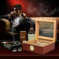 thumbnail image 7 of Mantello Cigars Royal Glass-Top Humidor, Spanish Cedar Interior, 25-50 Cigars, 7 of 7