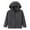 Dark Gray, variant on FAOWME Child Boys Girls Winter Windproof Solid Color Zipper Hooded Coat Jacket Kids Warm Outerwear Dark Gray 3-4 Years