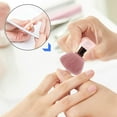thumbnail image 5 of Pink Nail Dust Brush Set Nail Art Dip Powder Brush Cleaner, 5 of 6