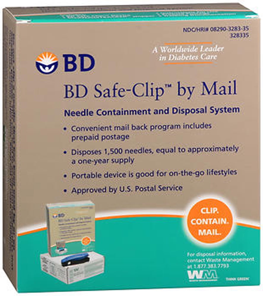 BD SafeClip by Mail Needle Containment and Disposal System
