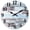 Light Blue Grey, variant on 10 Inch Rustic Wall Clock for Bedroom Battery Wall Clock Silent Brown Round Small Clock Wood(No Solid Wood, It is with MDF Material)