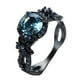 thumbnail image 2 of Sonducket Anillo de cobre a la moda para mujer, joyería personalizada, anillos delicados de piedra, accesorios decorativos para vestir, fiesta de Ropa, zapatos y accesorios Miscelánea Azul claro Sonducket AP014450-09, 2 of 6