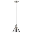 thumbnail image 1 of Golden Lighting 3306-S PW-CH 7 in. Orwell Mini Pendant Pewter with Chrome Shade, 1 of 1