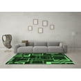 thumbnail image 3 of Ahgly Company Indoor Rectangle Oriental Emerald Green Modern Area Rugs, 2' x 3', 3 of 4