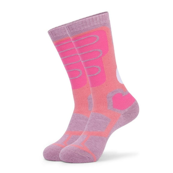 Purple Socks Ski Socks Kids Winter Thermal Snow Socks Skiing Snowboarding Skating Socks for Boys Girls Youth