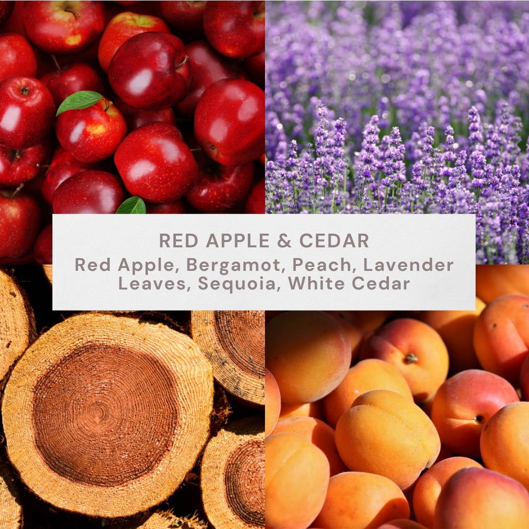Better Homes & Gardens Red Apple and Cedar Bell Jar Candle, Wooden Wick, 18 oz