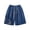 ☪358-Dark Blue, variant on Men's Solid Simple Casual Elastic Waist Back Pocket Straight Leg Opening Outdoor Sport Shorts - Versatile Bottoms