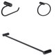 thumbnail image 1 of Juego De 3 Accesorios Para baño Rubinett Acero inóxidable 304 Negro Mate, 1 of 6
