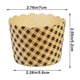 thumbnail image 3 of Moldes de papel para cupcakes | Capacillos de papel kraft resistentes a altas temperaturas y al aceite | Capacillos resistentes y aptos para horno | Amarillos (8,5 x 7 x 7 cm) | Perfectos para, 3 of 6