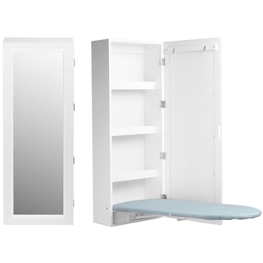 Sortwise Built In Ironing Board Cabinet With Mirror Wall