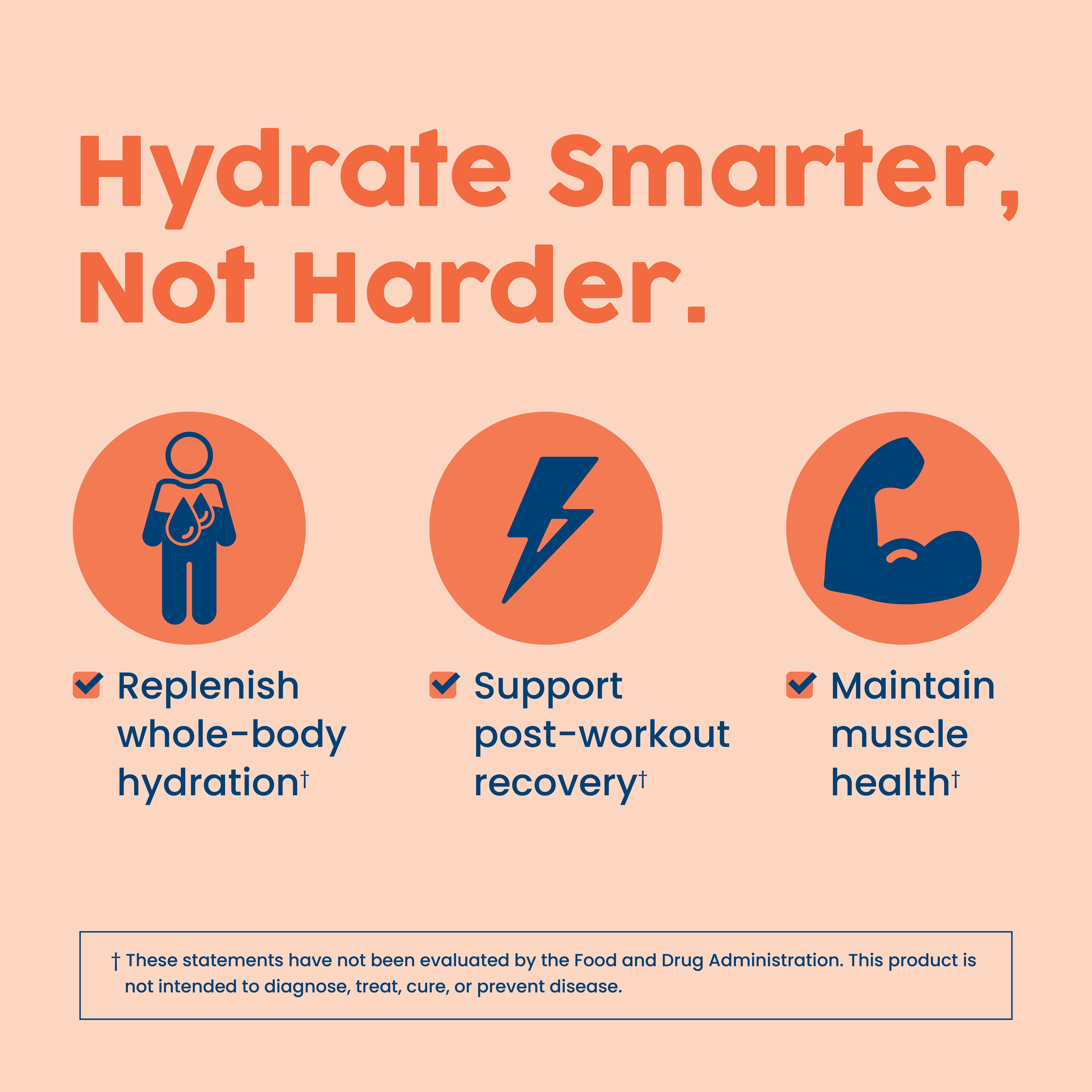 NativePath Hydrate Electrolyte Stick Packs, Peach Mango, Zero Sugar with BCAAs, 30 Count