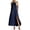 Navy, variant on fheaev Women's Maxi Dress Linen Relaxed Fit Sleeveless Button Front Slit for Everyday Navy XL