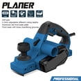 thumbnail image 3 of Riwcyla Electric Planer, 6Amp 710W 17000 Rpm Power Hand Planer, 3,1/4 Inch Cut Width, Dual,dust out System, Dual,handle Design, Blade Protector, 2 Reversible HSS (Installed) Plug 120V, 3 of 5