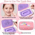 thumbnail image 3 of Baby Teeth Keepsake Box, Colored Tooth Holders, Container Organizer for Lost Teeth, Teeth Lanugo Storage Saver for Boys Girls, 3 of 5