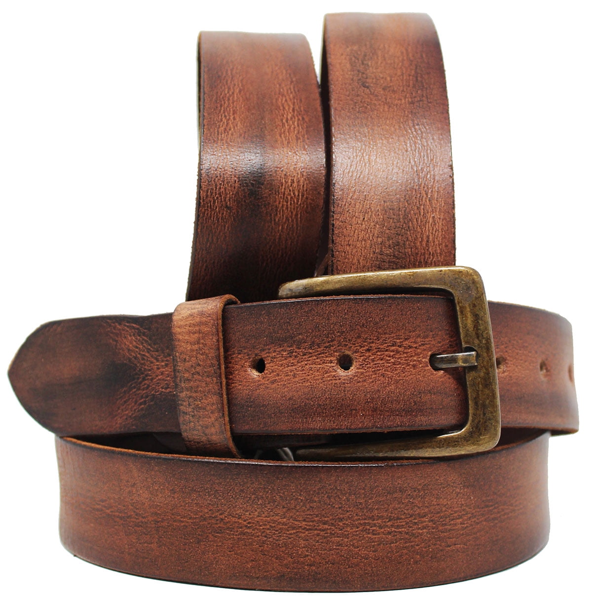 MENS LEATHER BELTS FULL GRAIN BROWN 100% GENUINE LEATHER HAND CRAFTED 1.5'' WIDE 