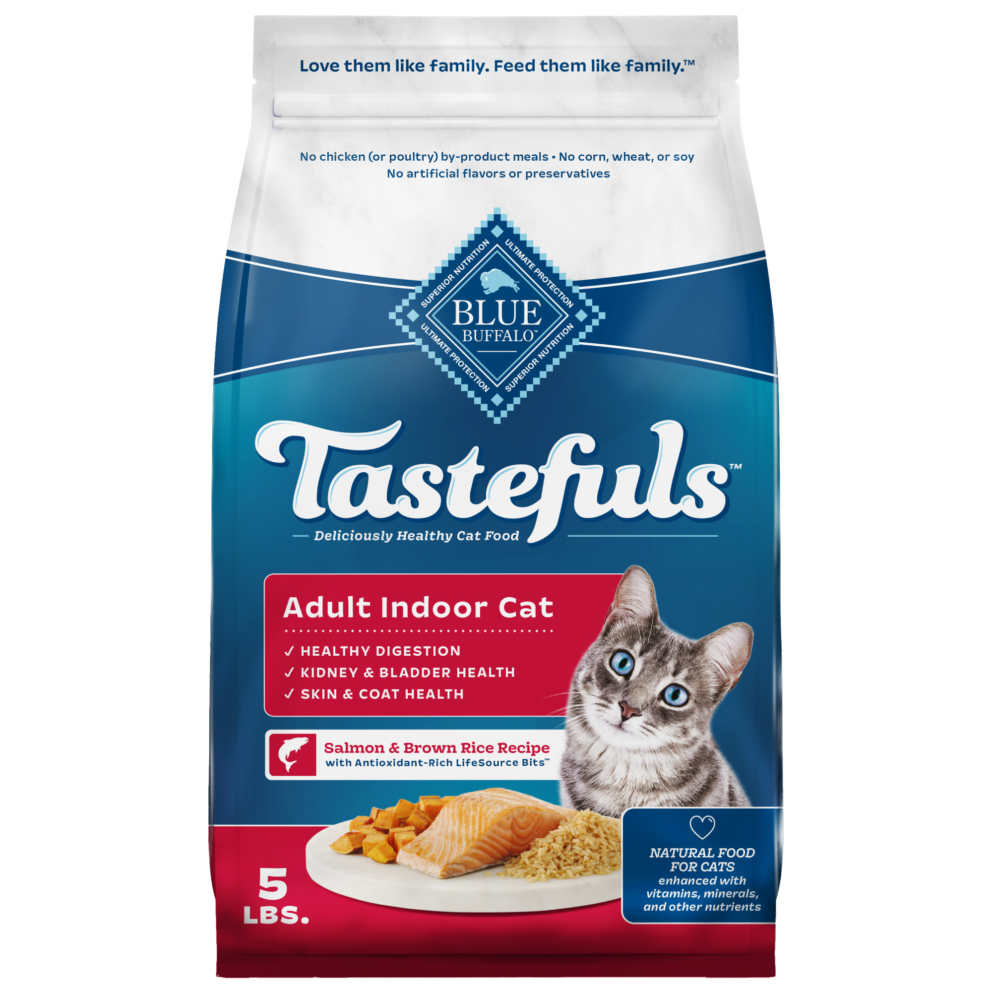 Blue Buffalo Tastefuls Indoor Adult Cat Food Salmon