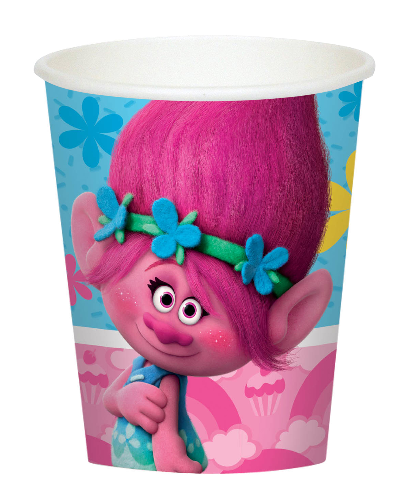 Trolls Party Supplies 16 Pack Paper Cups