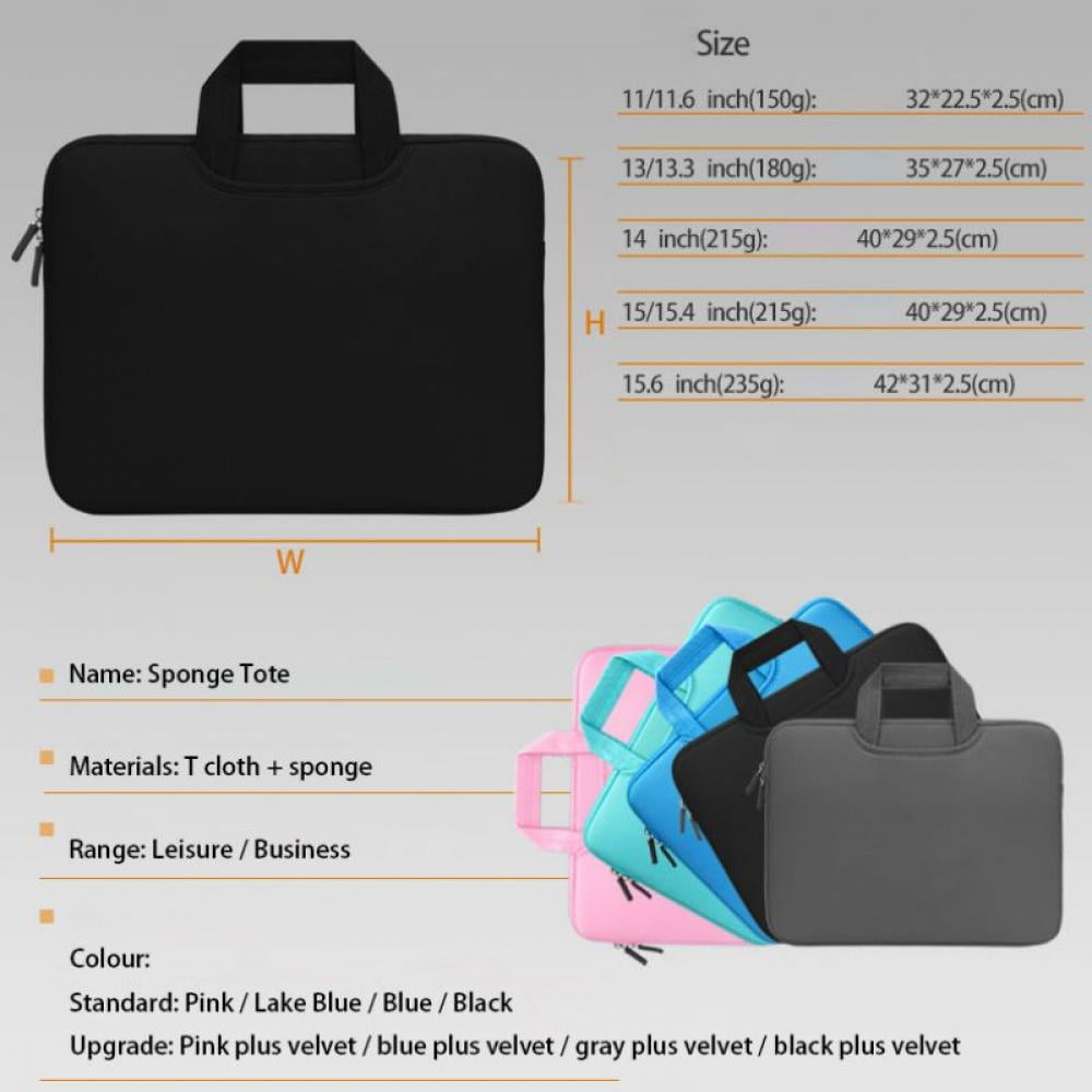 Laptop Sleeve Bag 11-15.6 Inch, Durable Slim Briefcase Handle Bag & with Two Extra Pockets,Notebook Computer Protective Case for 15 15.6 inch HP, Dell, Acer, Asus, Chromebook, Ultrabook