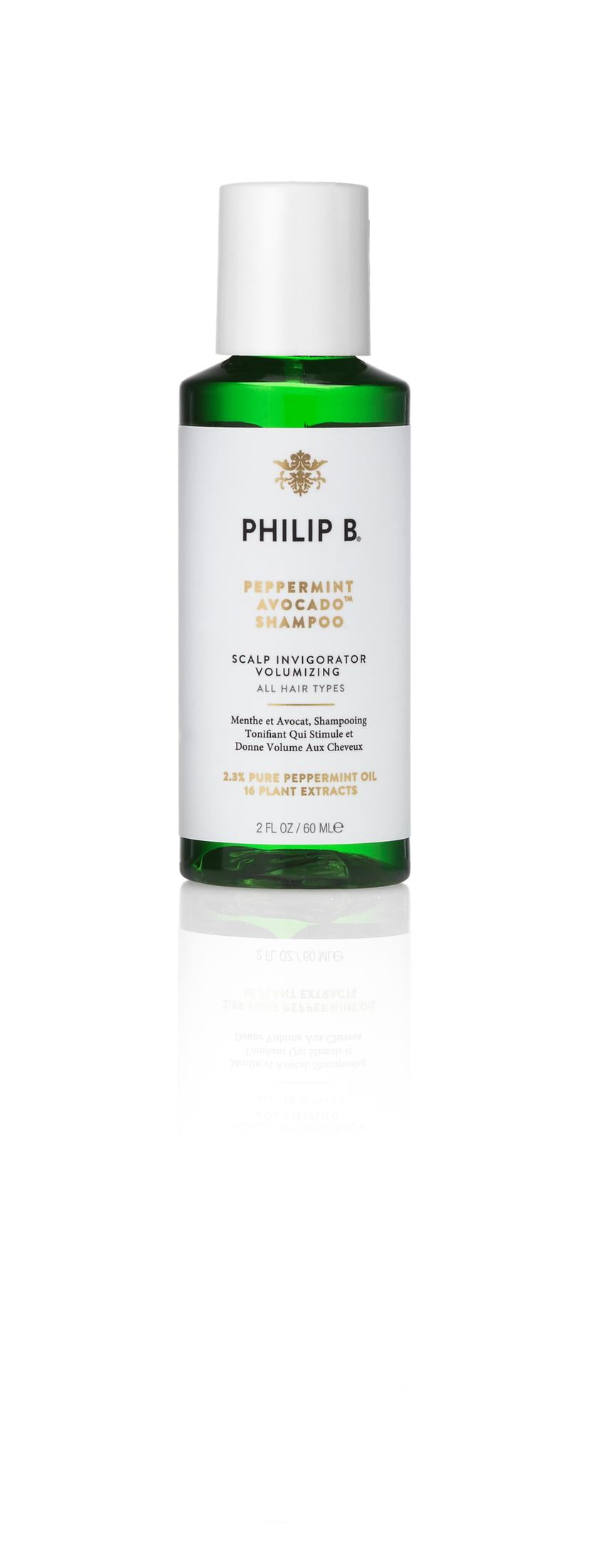 Philip B Peppermint Avocado Scalp Invigorating Volumizing Shampoo, 2 fl oz