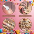 thumbnail image 4 of Rose Gold Banner Pink Roses Birthday Display Gold Crown Heart Balloons Celebration Backdrop for Birthday Party Women's Birthday Princess Theme Party, 4 of 9