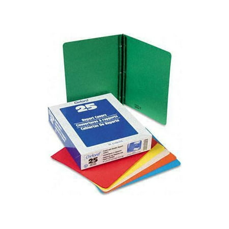Oxford 52513 Paper Report Cover  Tang Clip  Letter  1/2  Capacity  Assorted Colors  25/Box