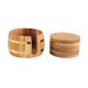 thumbnail image 2 of Palabas de madera Juego de 6 almohadillas de copa de bebidas con posavas de madera acacia con soporte para la oficina Bar Farmhouse Housewarming Gift, 2 of 9