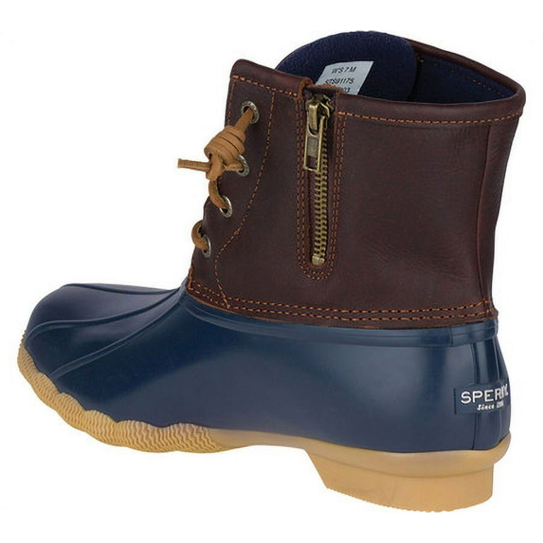 Navy blue sperry duck boots discount