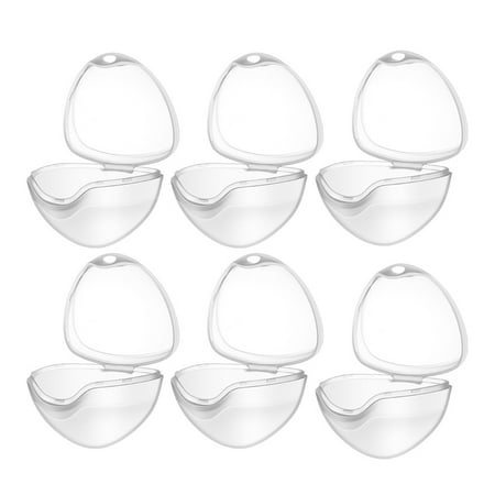 

NUOLUX 6pcs Pacifier Box Storage Box Portable Dustproof Biting Toy Storage Box