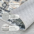 thumbnail image 4 of ZACOO Area Rug 5x7 Vintage Low Pile Non-Slip Rug Machine Washable Area Rug Indoor Foldable Accent Rug, Grey/Orange, 4 of 8