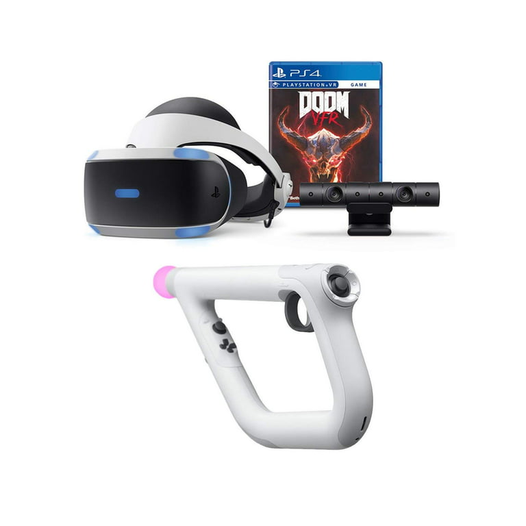 PlayStation 4 VFR PSVR Aim Controller Enhanced Bundle: PlayStation 4 VR Headset, Camera, DOOM VFR Game and Wireless Aim Controller - Walmart.com