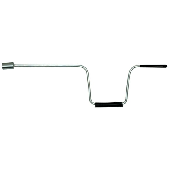 BAL 20037 Swivel Hex Drive Handle – Manual Crank for RV Stabilizer Jacks – Swivel Forged 3/4" Socket, Zinc-Plated, Black Rubber and Plastic Hand Grips