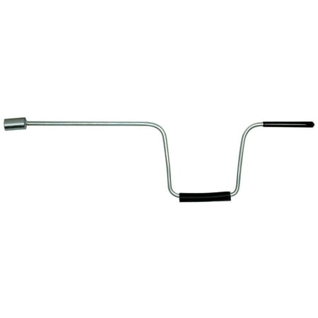 BAL 20037 Swivel Hex Drive Handle – Manual Crank for RV Stabilizer Jacks – Swivel Forged 3/4" Socket, Zinc-Plated, Black Rubber and Plastic Hand Grips