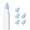 Blue, variant on 5Pcs Silicone Pencil Replacement Tip Quiet Paper Nibs Drawing & Writing Noise Reducing Pen Tip Case for Pencil 3