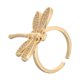 thumbnail image 1 of Gold Plated Adjustable Ring for Women – Elegant Hollow Design with Sparkling Cubic Zirconia for Weddings, Anniversaries & Everyday Wear, 1 of 5