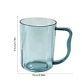 thumbnail image 3 of Darzheoy Clear Plastic Cup, Reusable Mouthwash Cup, Portable Lightweight Brushing Teeth Cup, Plastic Handle Drinking Cup, Transparent Mouthwash Cup for Bathroom, Home, Hotel, Outdoor, Travel, 3 of 6