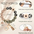 thumbnail image 4 of Soda Candy Silicone Beaded Keychain Wristlet Key Ring Bracelet Cute Car Key Chain Holder for Women, 4 of 6