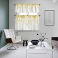 thumbnail image 4 of Yellow Polka Dot Kitchen Curtains Sets for Windows 36 Inch Length, Ombre Abstract White Monochrome Rod Pocket Window Treatments Tier Curtains and Valances Set for Bedroom/Bathroom, 4 of 8