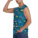 thumbnail image 3 of Balery Transportations with Buildings Camisetas sin mangas para hombre, absorbe la humedad y protege contra el mal olor.-3X-Large, 3 of 7