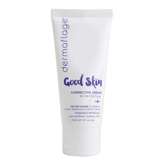 Dermaflage Crema para eliminar cicatrices de acné con poder peptídico que desvanece las cicatrices quirúrgicas del acné, estrías y arrugas con buena piel, 2 oz.