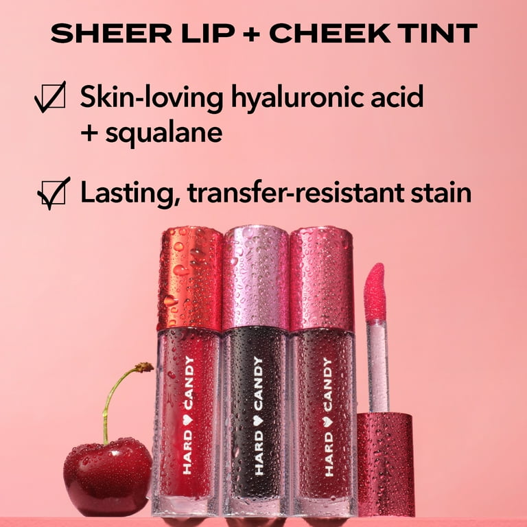 Hard Candy Pop Tint Lip & Cheek Stain, Sheer Buildable Water Tint
