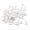 Silver, variant on MATROOY 200pcs Eyelets Screw Pins Hooks Threaded for Jewelry Making Findings DIY Crafts-KC Gold-6*13mm