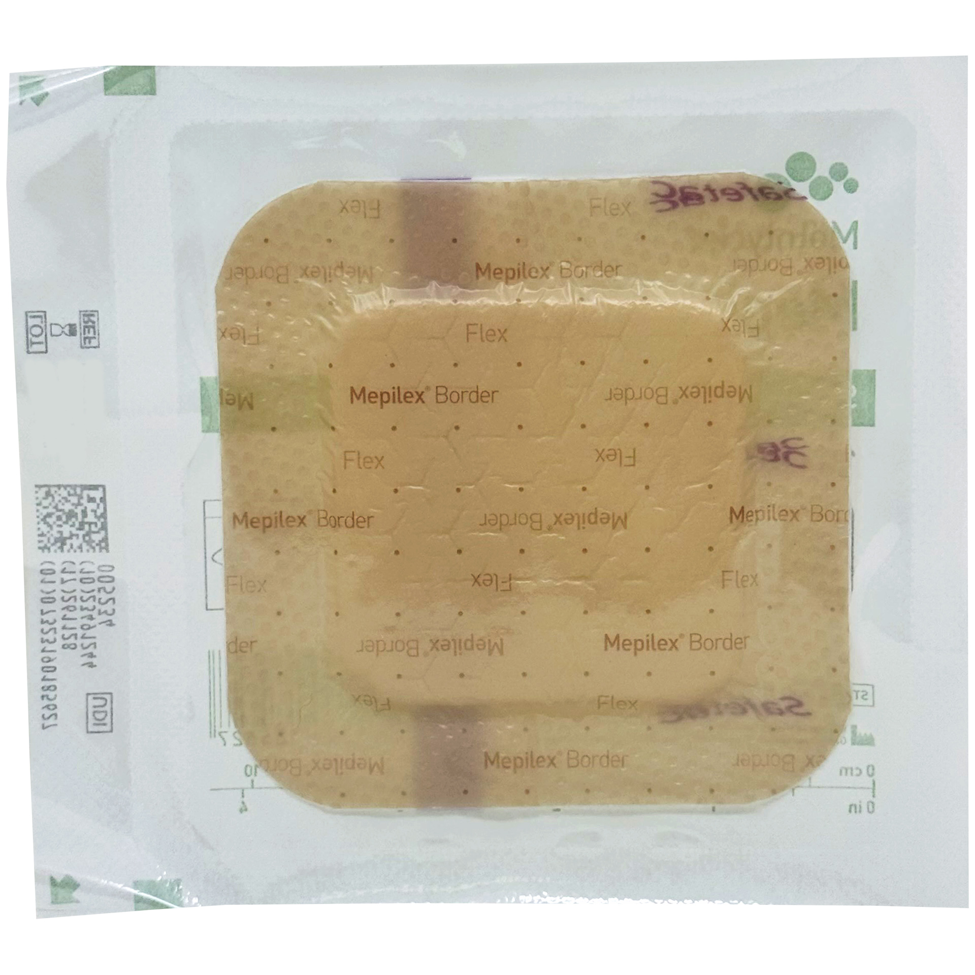Mepilex Border Flex - Soft Silicone Foam Dressing - 4" x 4" - Box of 5 Dressings