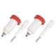 thumbnail image 1 of Conectores macho y hembra de alto voltaje con conector cruzado tipo banana blanco y rojo, 1 of 8